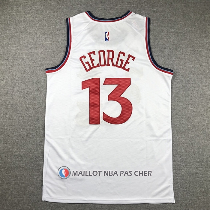 Maillot Los Angeles Clippers Paul George Association 2024-25 Blanc